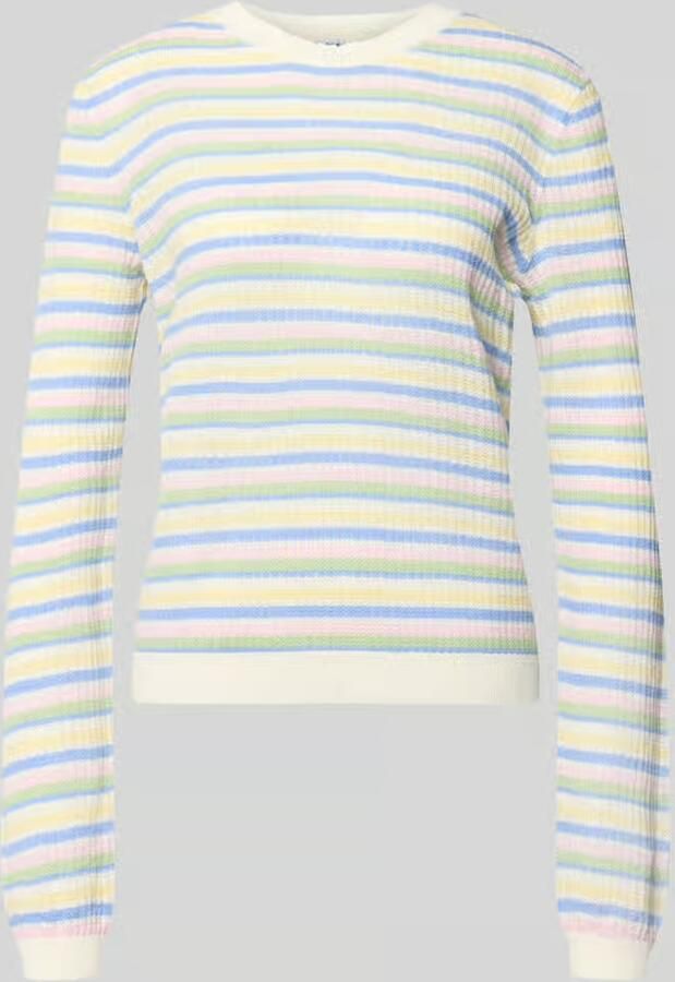 Pieces regular fit gebreide pullover van puur katoen model 'DIANA' - Foto 2