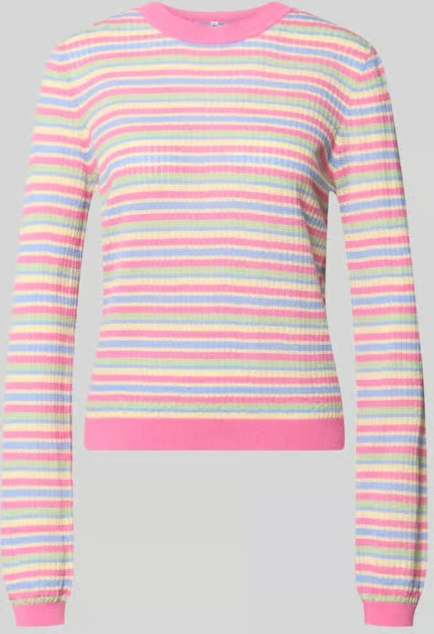 Pieces regular fit gebreide pullover van puur katoen model 'DIANA' - Foto 2
