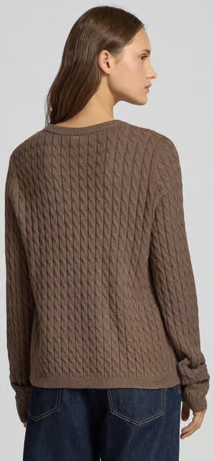 Pieces Regular fit gebreide pullover van viscosemix model 'FIA'