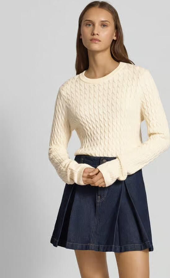 Pieces Regular fit gebreide pullover van viscosemix model 'FIA' - Foto 9