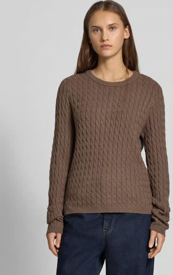 Pieces Regular fit gebreide pullover van viscosemix model 'FIA' - Foto 2