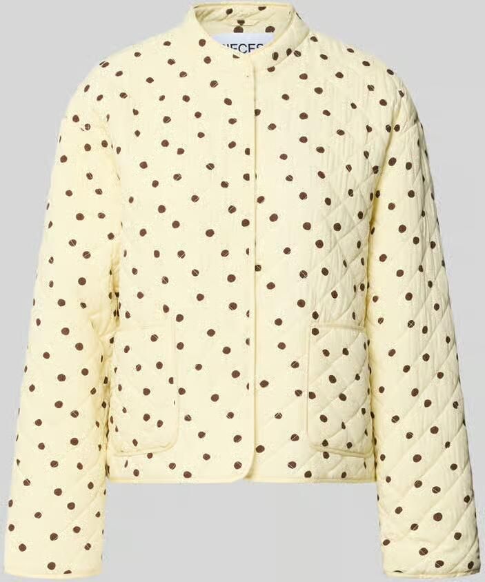 Pieces regular fit gewatteerd jack van pure viscose model 'RIKKE'