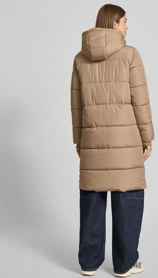 Pieces Regular fit gewatteerde lange jas met aangenaaide capuchon model 'BEE NEW' - Foto 2
