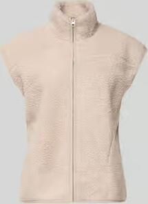 Pieces Comfort fit gilet van teddybont met opstaande kraag model 'SADIA'