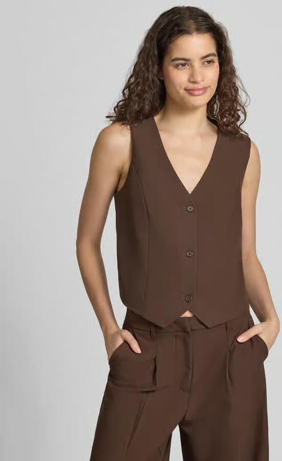 Pieces regular fit gilet met viscose model 'BOSELLA' - Foto 4