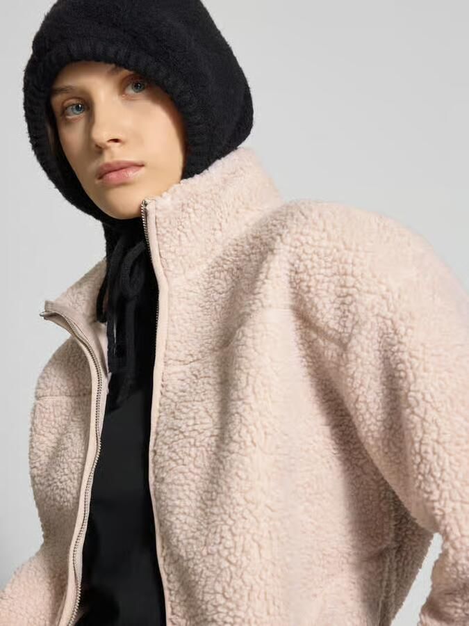 Pieces Regular fit teddyjack met opgestikte steekzakken opzij model 'SADIA' - Foto 2