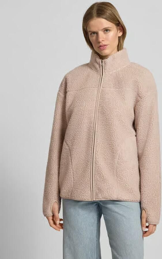 Pieces Regular fit teddyjack met opgestikte steekzakken opzij model 'SADIA' - Foto 5