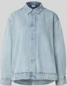 Pieces regular fit jeansblouse van puur katoen model 'GEGGO'