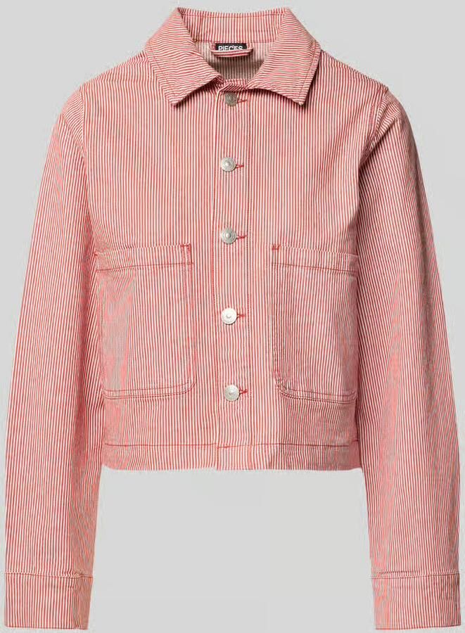 Pieces Regular fit jeansjack van katoenmix model 'BILLO' - Foto 2