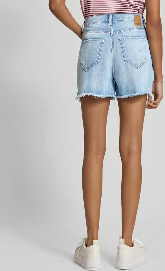 Pieces regular fit korte jeans van puur katoen model 'SUMMER' - Foto 4