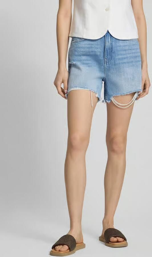Pieces regular fit korte jeans van puur katoen model 'SUMMER' - Foto 6