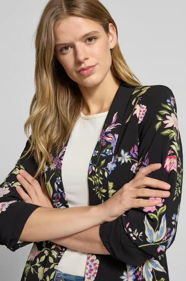 Pieces Regular fit lange blazer met all-over motief model 'BOSELLA' - Foto 8