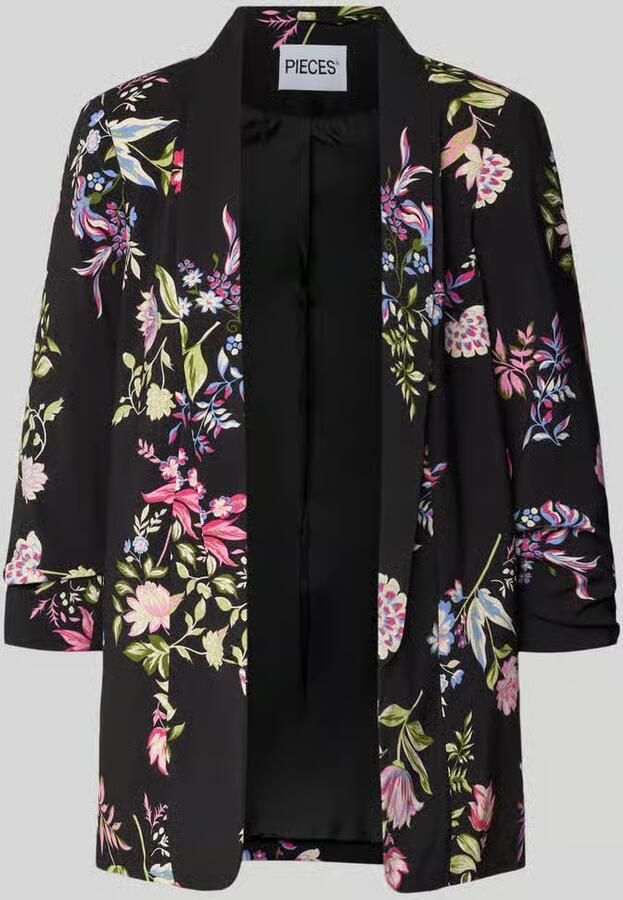 Pieces Regular fit lange blazer met all-over motief model 'BOSELLA' - Foto 5