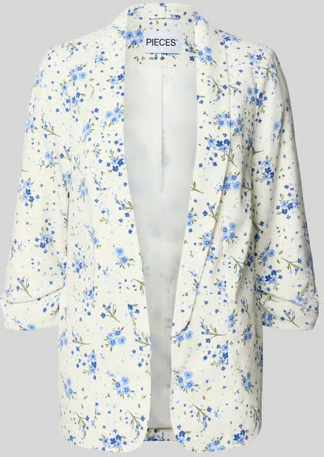 Pieces Regular fit lange blazer met all-over motief Model 'BOSELLA' - Foto 2