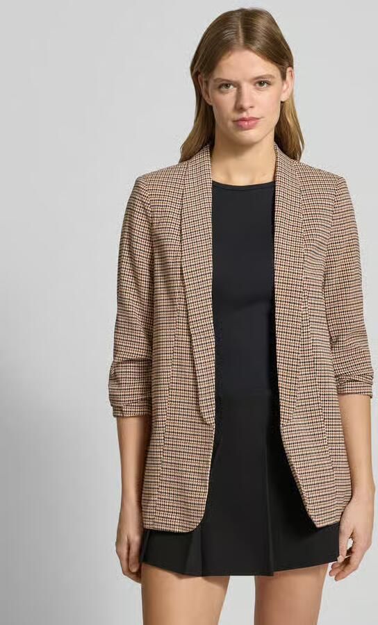 Pieces Regular fit lange blazer met all-over motief Model 'BOSELLA' - Foto 3