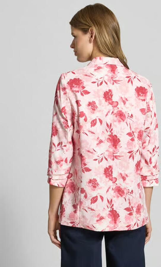 Pieces Regular fit lange blazer met all-over motief Model 'BOSELLA'
