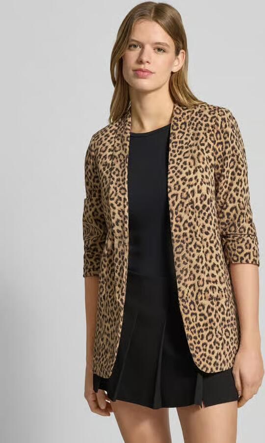 Pieces Regular fit lange blazer met all-over motief Model 'BOSELLA' - Foto 13