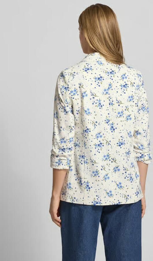 Pieces Regular fit lange blazer met all-over motief Model 'BOSELLA'
