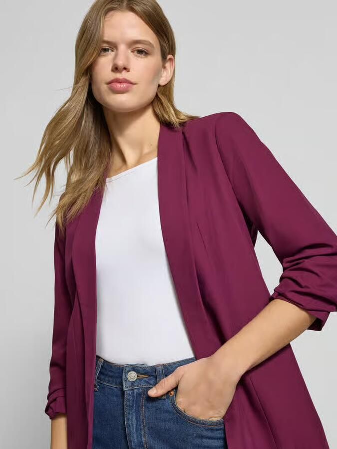 Pieces Blouseblazer PCBOSELLA 3 4 BLAZER NOOS met plooidetail op de mouw - Foto 4