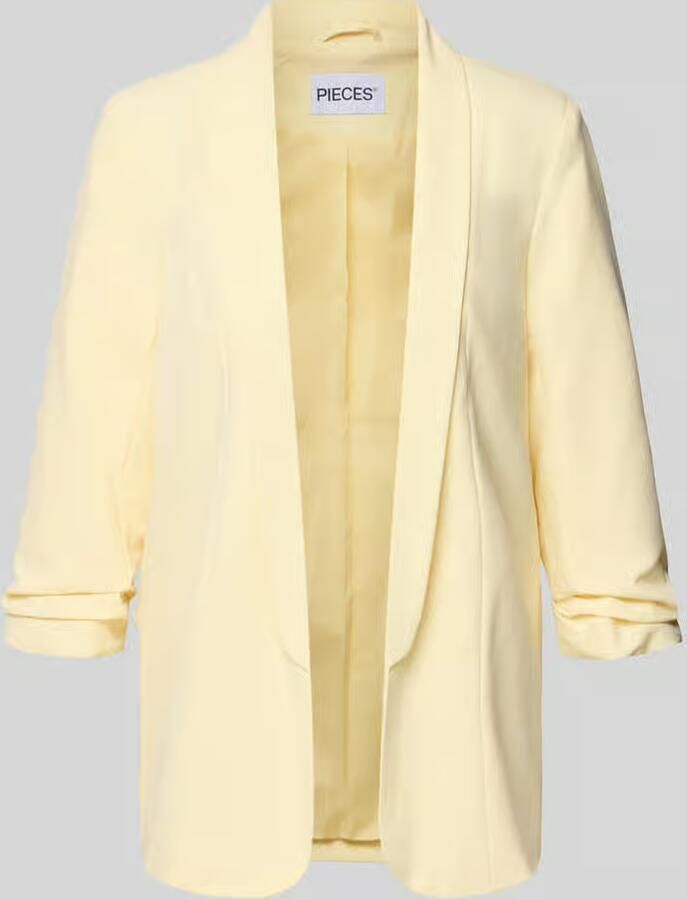 Pieces Regular fit lange blazer met viscose model 'BOSELLA'