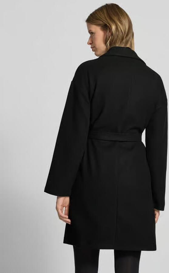 Pieces Regular fit lange jas met tailleriem model 'JOLENE'