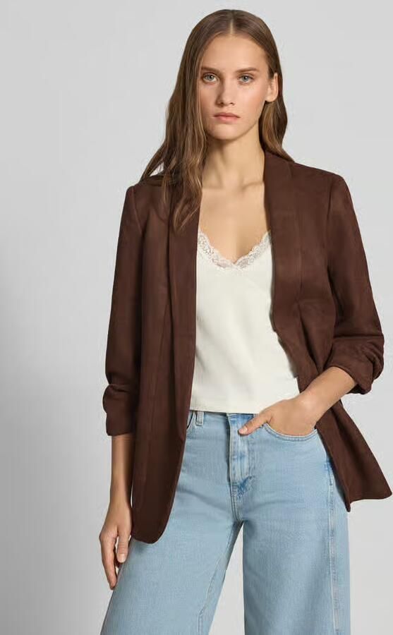 Pieces Regular fit longblazer met 3 4-mouw model 'BOSELLA' - Foto 3