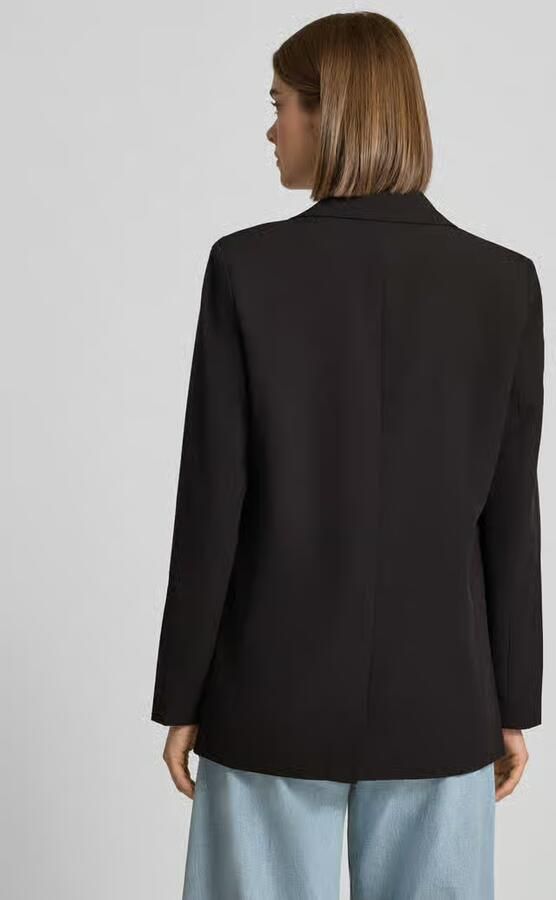 Pieces Regular fit longblazer met leo-motief binnenkant model 'BOZZY' - Foto 13