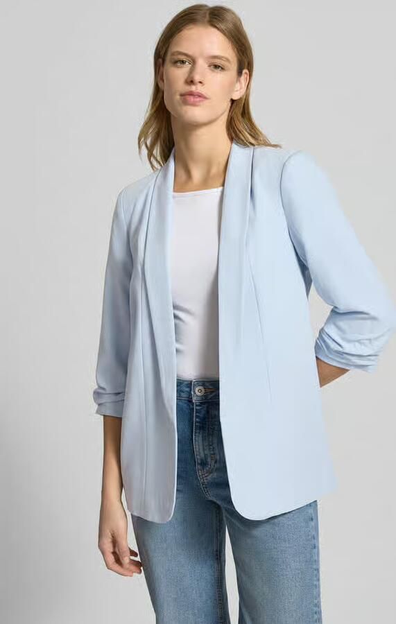 Pieces Regular fit longblazer met viscose Model 'BOSELLA' - Foto 4