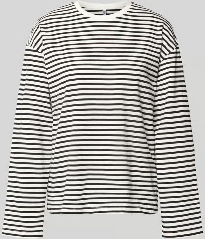 Pieces regular fit longsleeveshirt van katoenmix model 'ADIE' - Foto 5