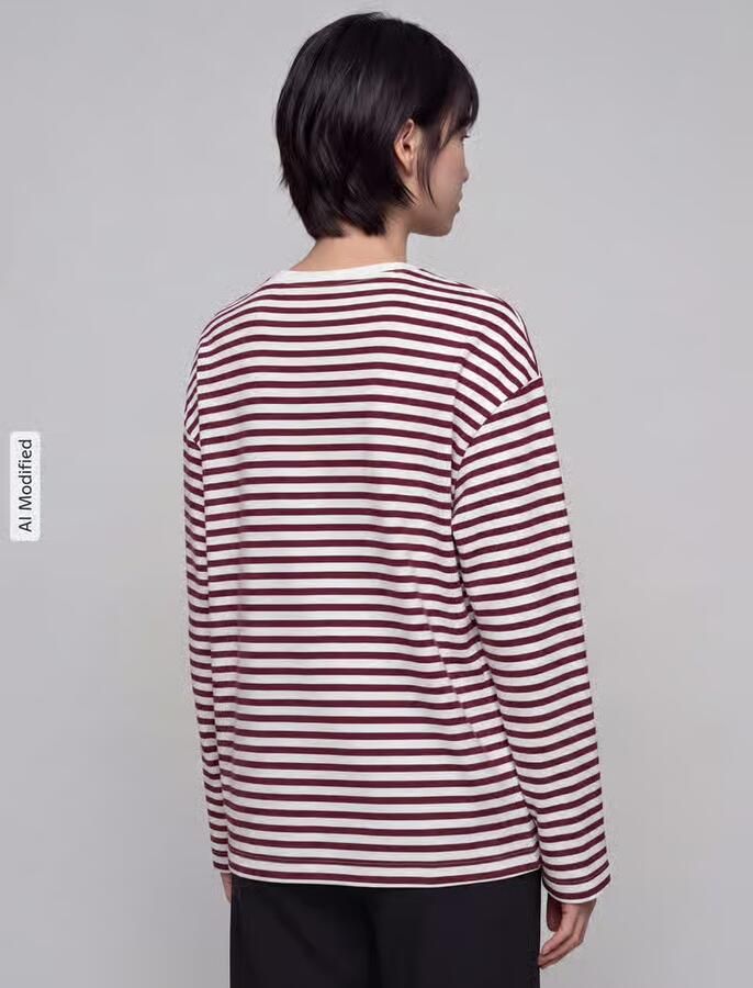 Pieces regular fit longsleeveshirt van katoenmix model 'ADIE' - Foto 3