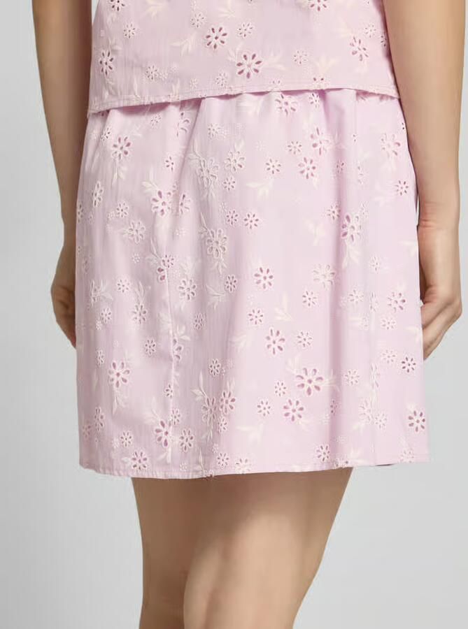 Pieces regular fit mini-rok van puur katoen model 'BANNA'
