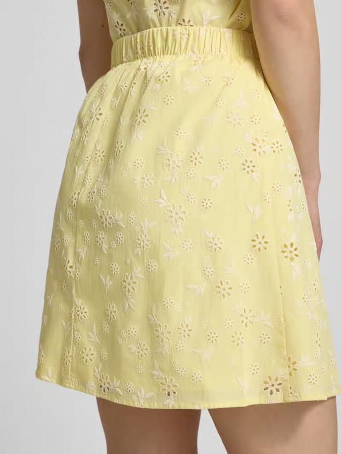 Pieces regular fit mini-rok van puur katoen model 'BANNA'