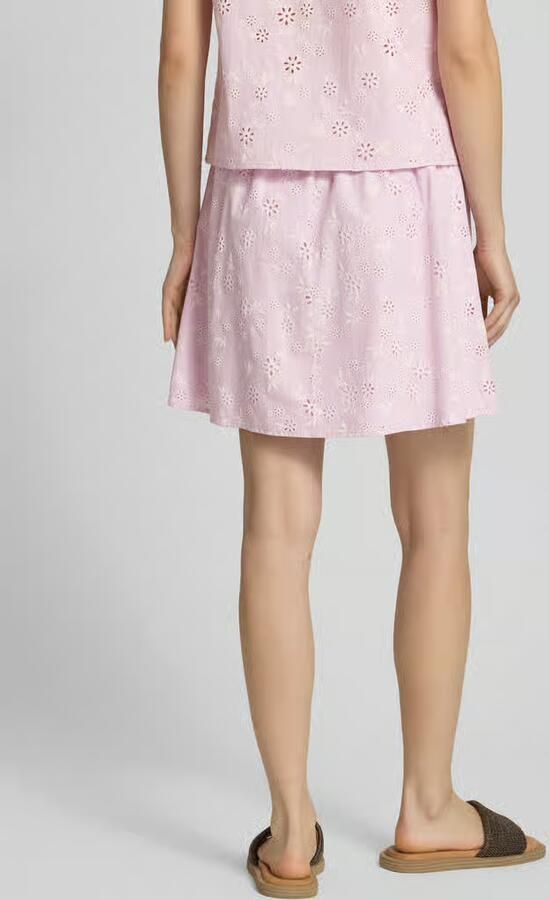 Pieces regular fit mini-rok van puur katoen model 'BANNA'