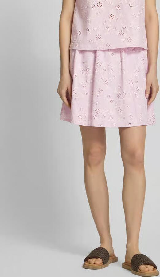 Pieces regular fit mini-rok van puur katoen model 'BANNA' - Foto 4