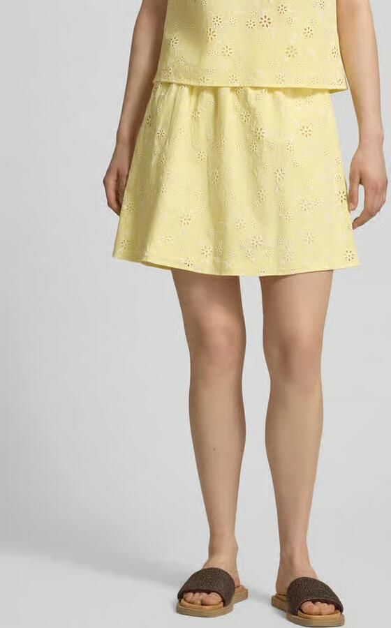 Pieces regular fit mini-rok van puur katoen model 'BANNA' - Foto 4