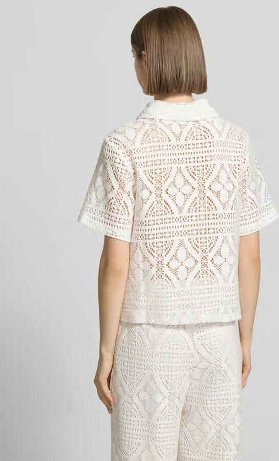Pieces regular fit overhemdblouse van katoenmix model 'BONNIE' - Foto 3