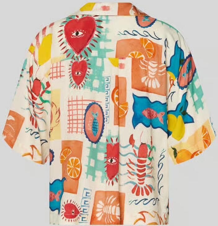 Pieces regular fit overhemdblouse van pure viscose model 'KLARISA' - Foto 4