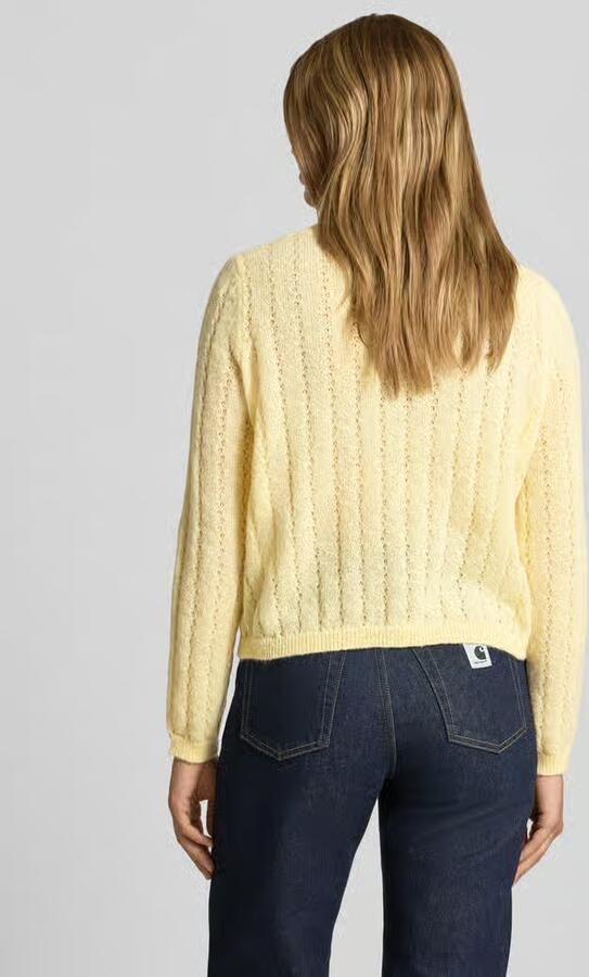 Pieces Regular fit pullover met geribde mouwboordjes model 'ADA' - Foto 3