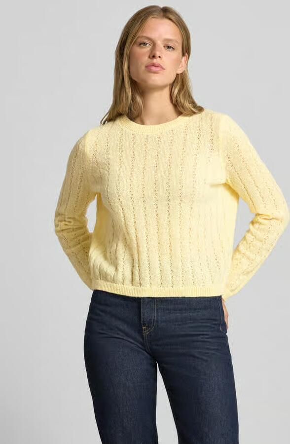 Pieces Regular fit pullover met geribde mouwboordjes model 'ADA' - Foto 2