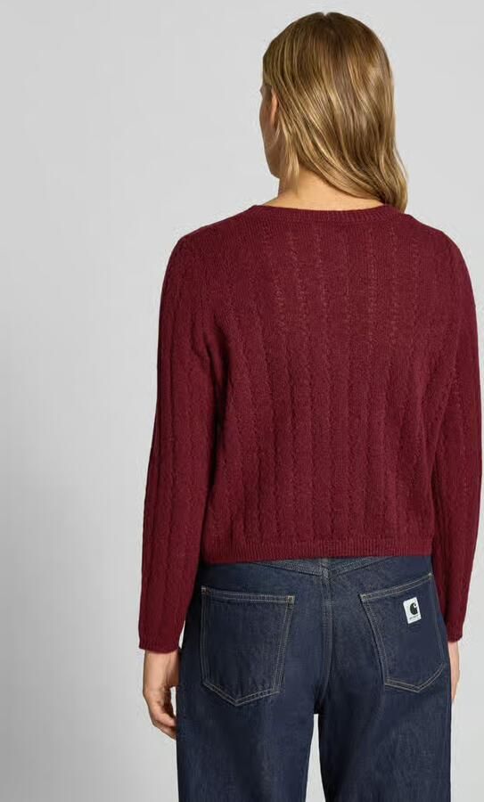 Pieces Regular fit pullover met geribde mouwboordjes model 'ADA' - Foto 2