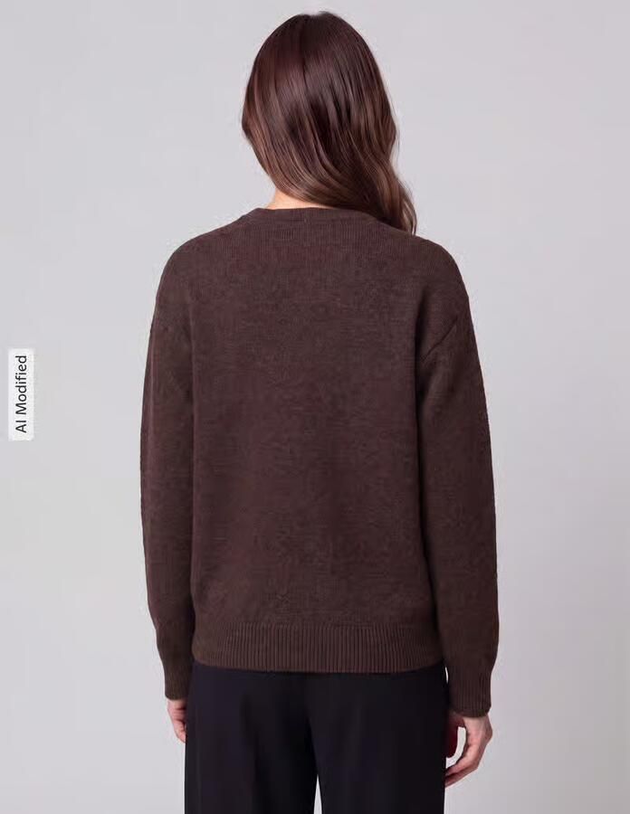 Pieces Regular fit pullover met wol model 'ALLY' - Foto 3