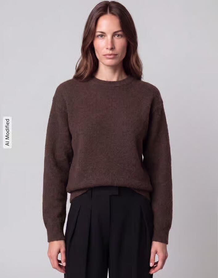 Pieces Regular fit pullover met wol model 'ALLY' - Foto 2