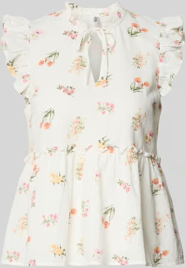 Pieces regular fit strikblouse van puur katoen model 'EMMA' - Foto 2