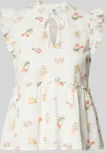 Pieces regular fit strikblouse van puur katoen model 'EMMA'