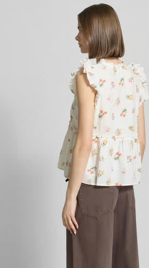 Pieces regular fit strikblouse van puur katoen model 'EMMA' - Foto 3