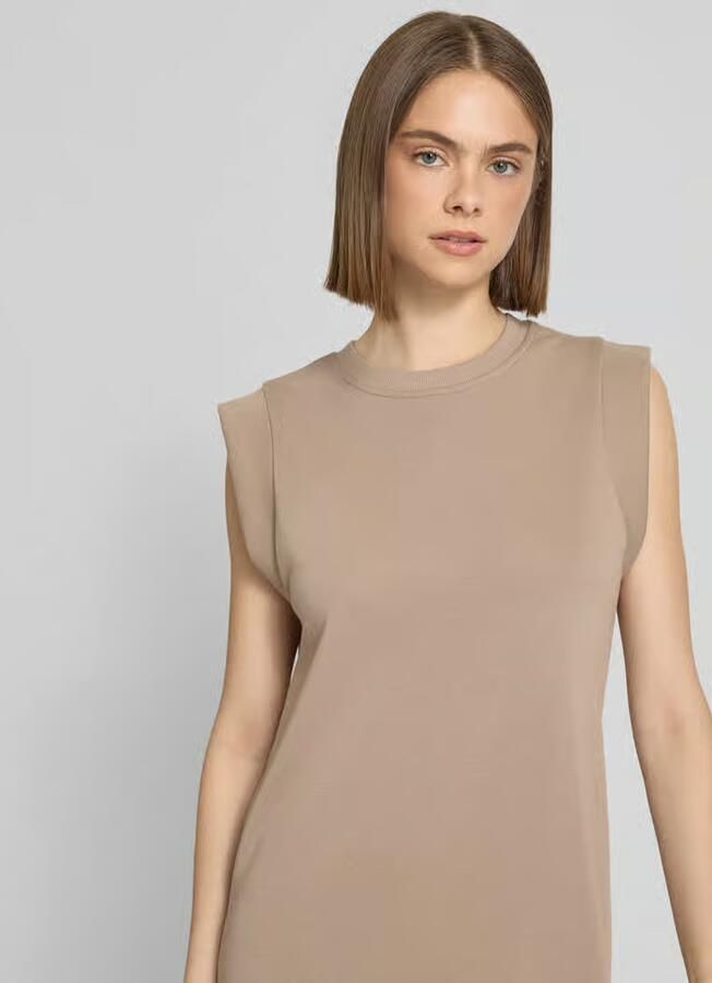 Pieces regular fit sweatshirtjurk van katoenmix model 'CHILLI SUMMER'