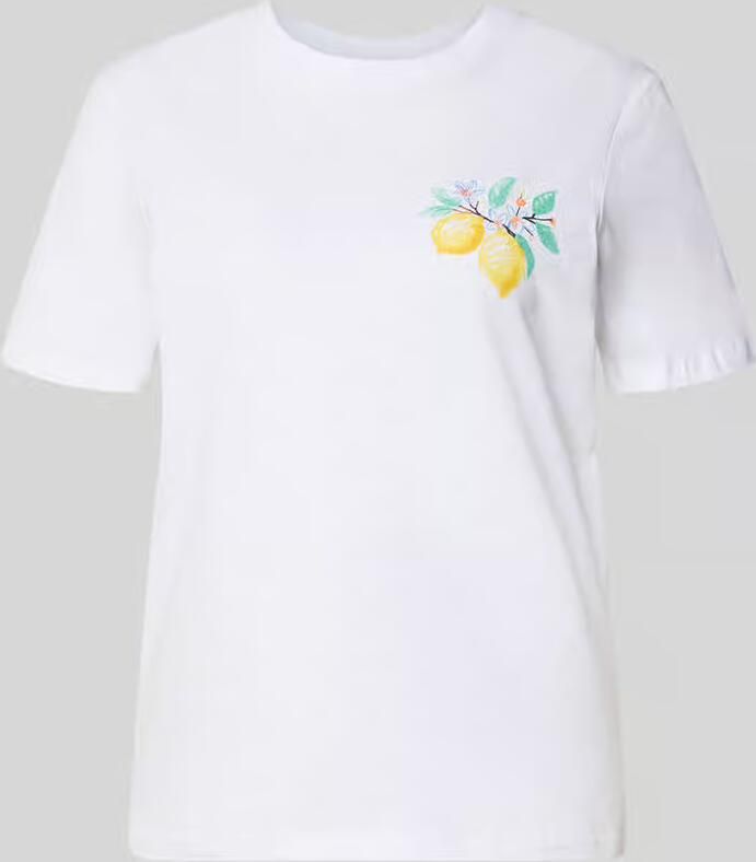 Pieces regular fit T-shirt van puur katoen model 'BRIANNA' - Foto 2