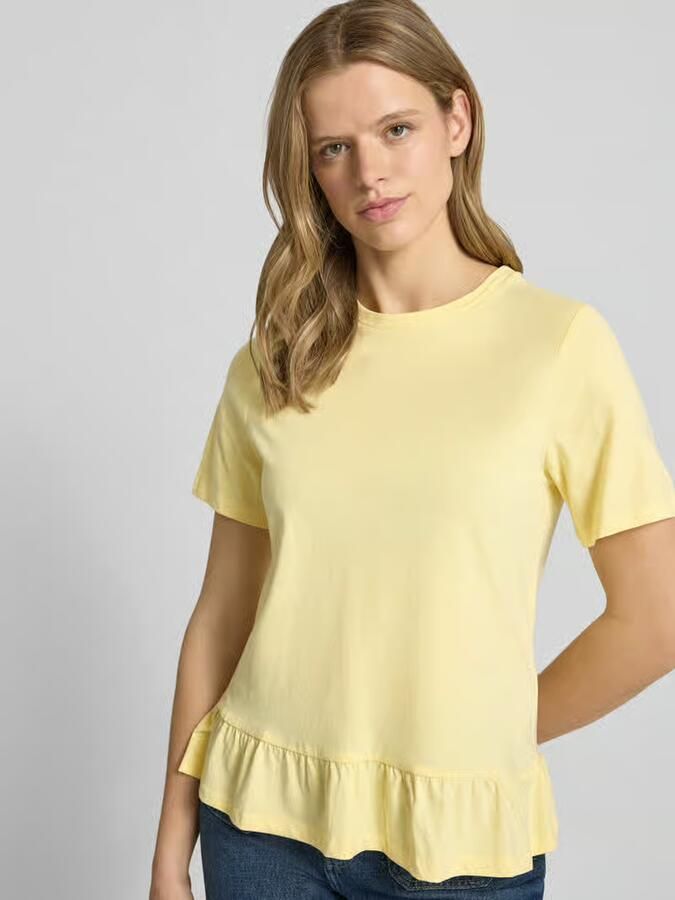 Pieces regular fit T-shirt van puur katoen model 'DISSO'
