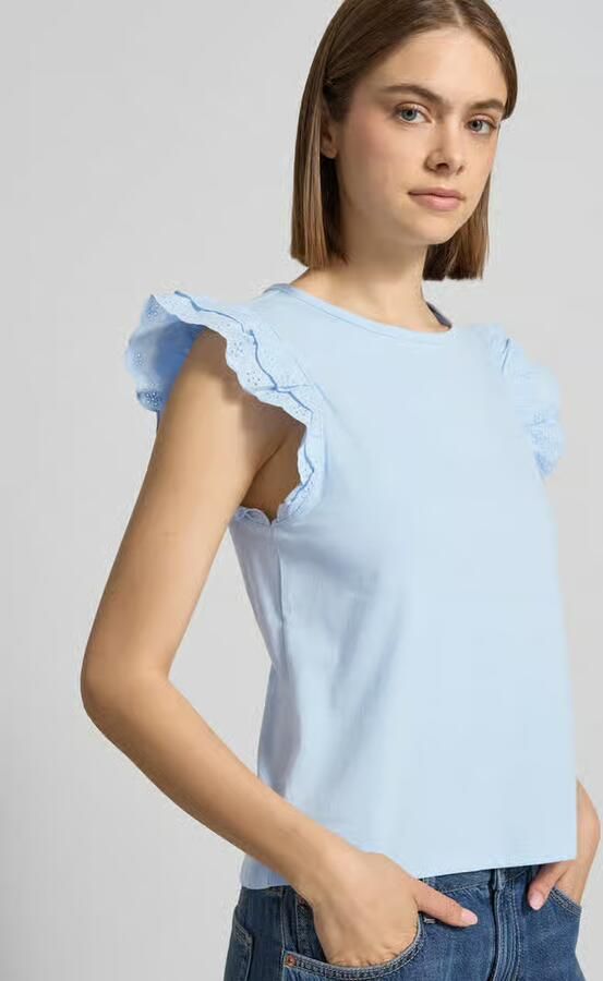 Pieces regular fit T-shirt van puur katoen model 'PANDRIA'