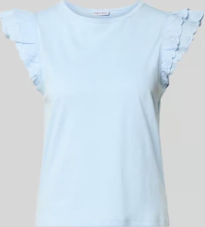 Pieces regular fit T-shirt van puur katoen model 'PANDRIA' - Foto 2
